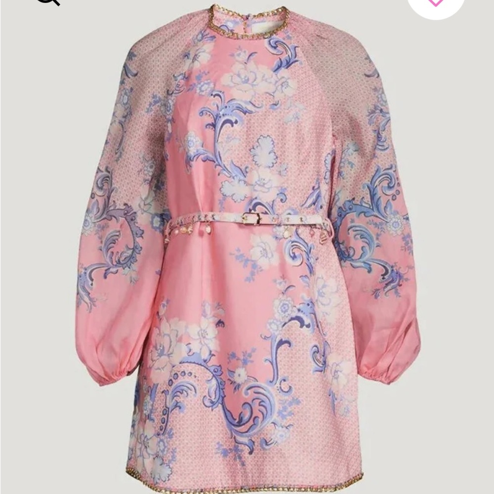 Zimmermann postcard swirl mini dress